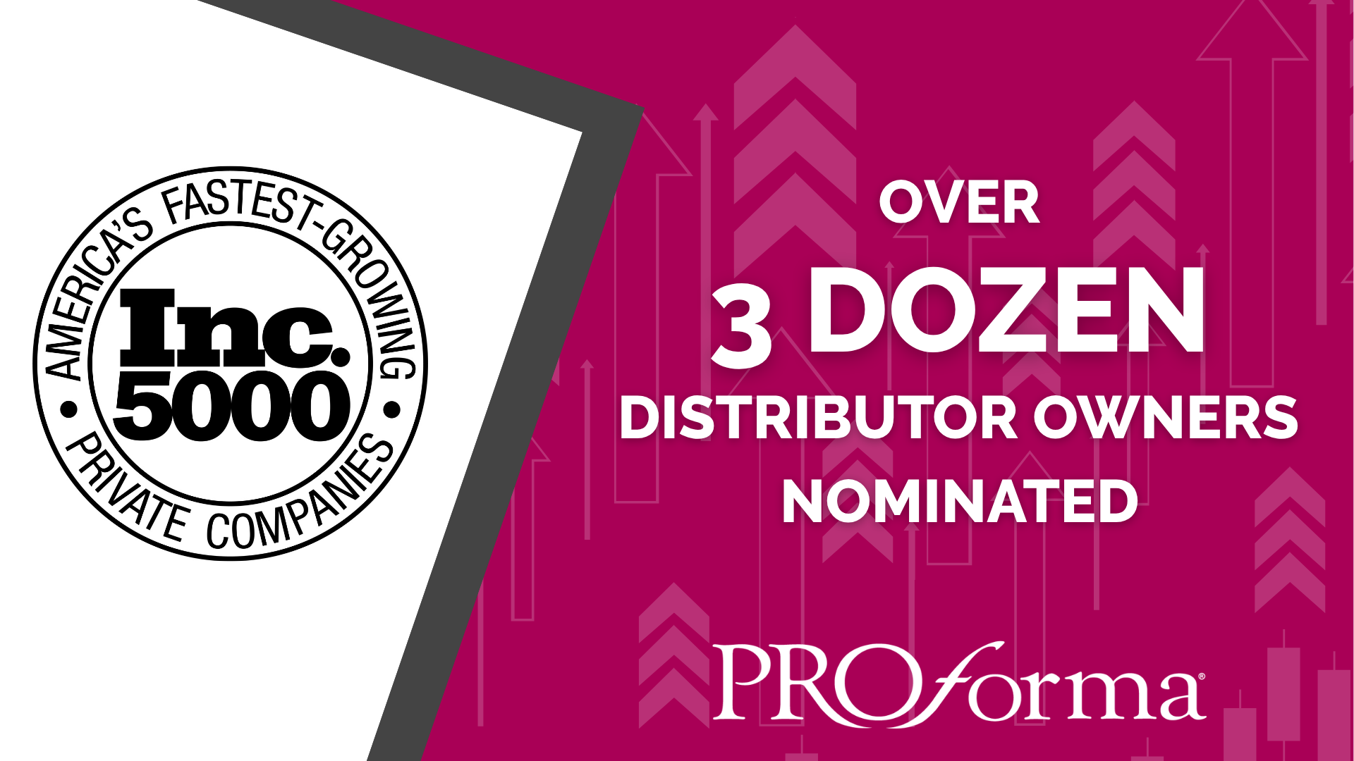 Over 3 Dozen Proforma Distributor Owners Nominated for Inc. 5000 List