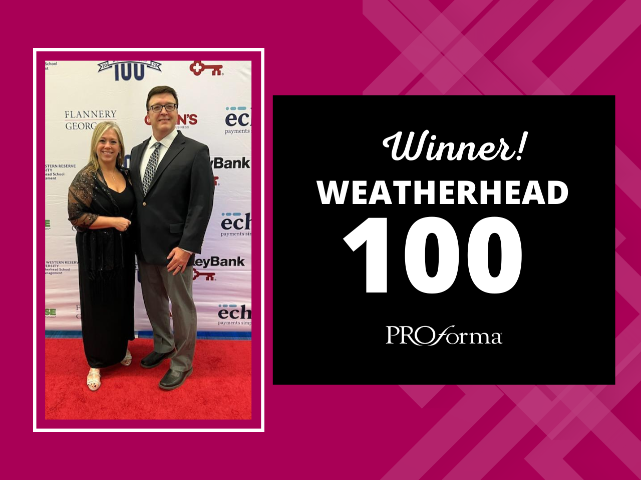 Winner! Weatherhead 100